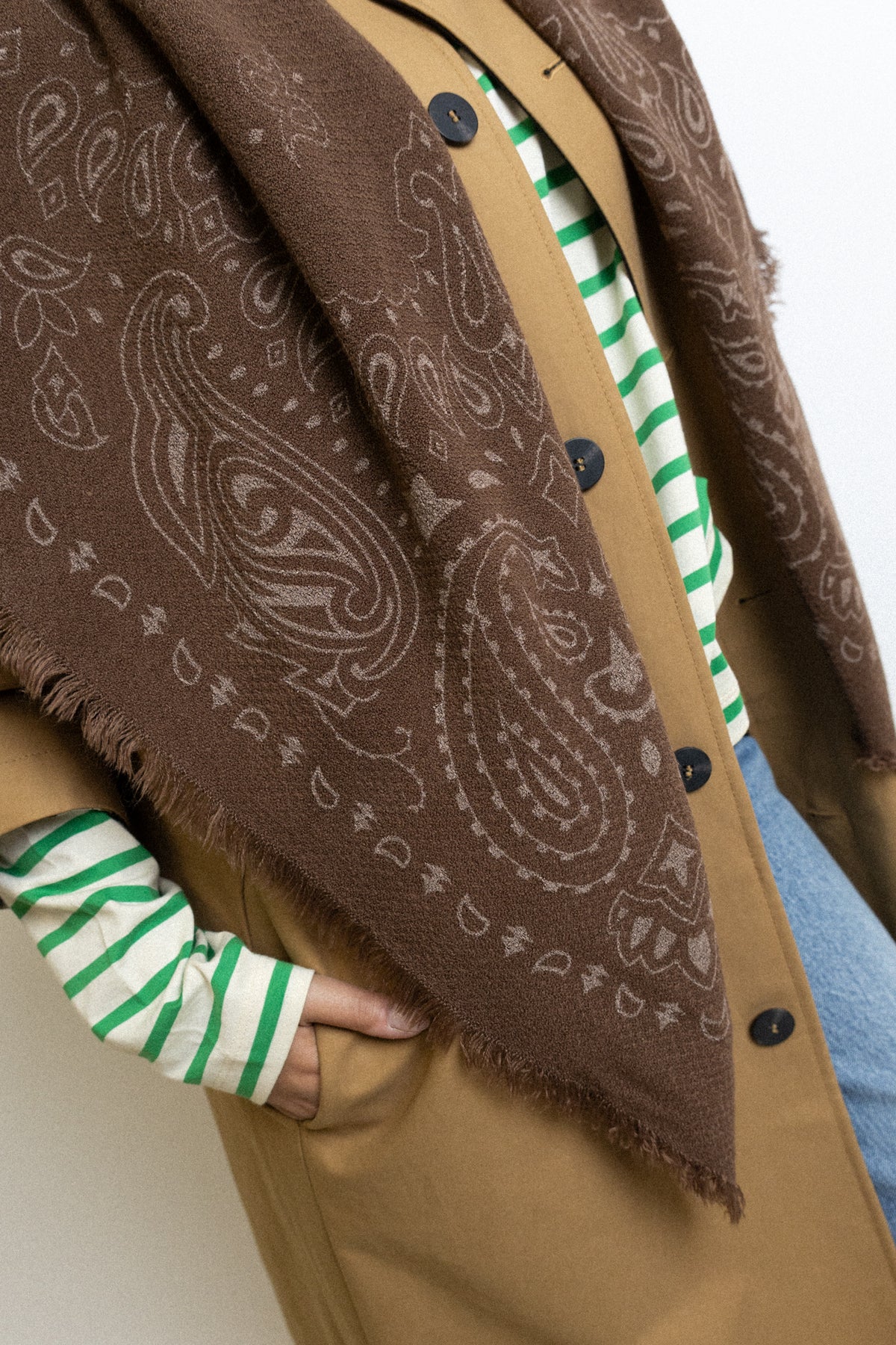 MAXI BANDANA BROWN