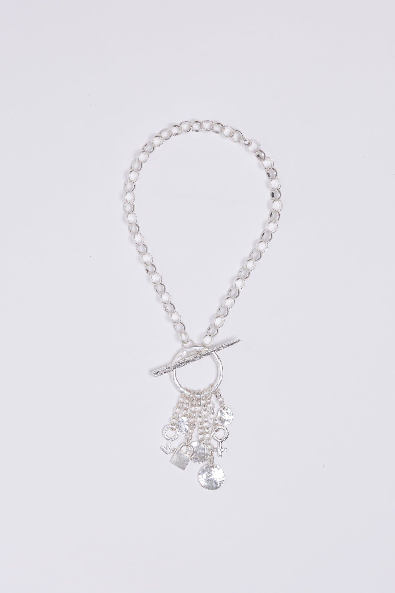 TOGGLE NECKLACE SILVER