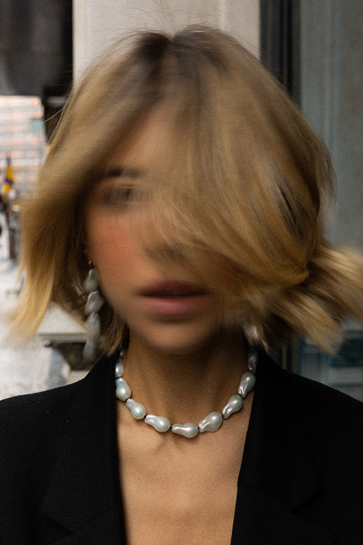Acrylic Pearl Necklace