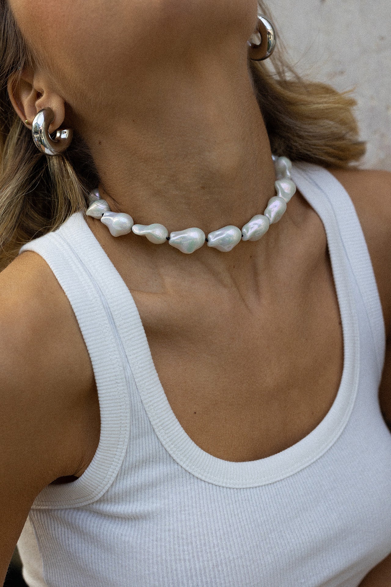 Acrylic Pearl Necklace