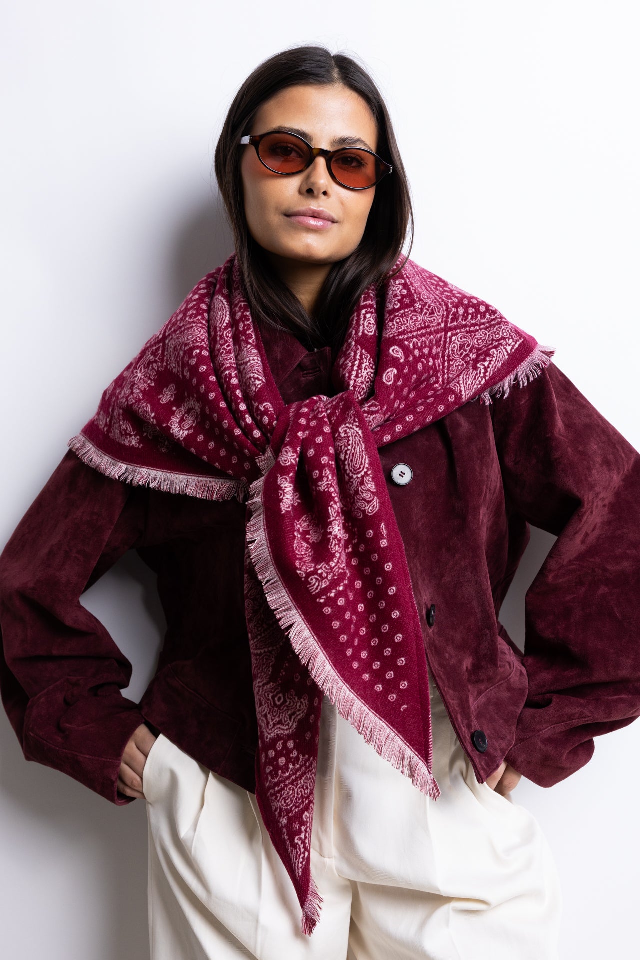 MAXI BANDANA BORDEAUX