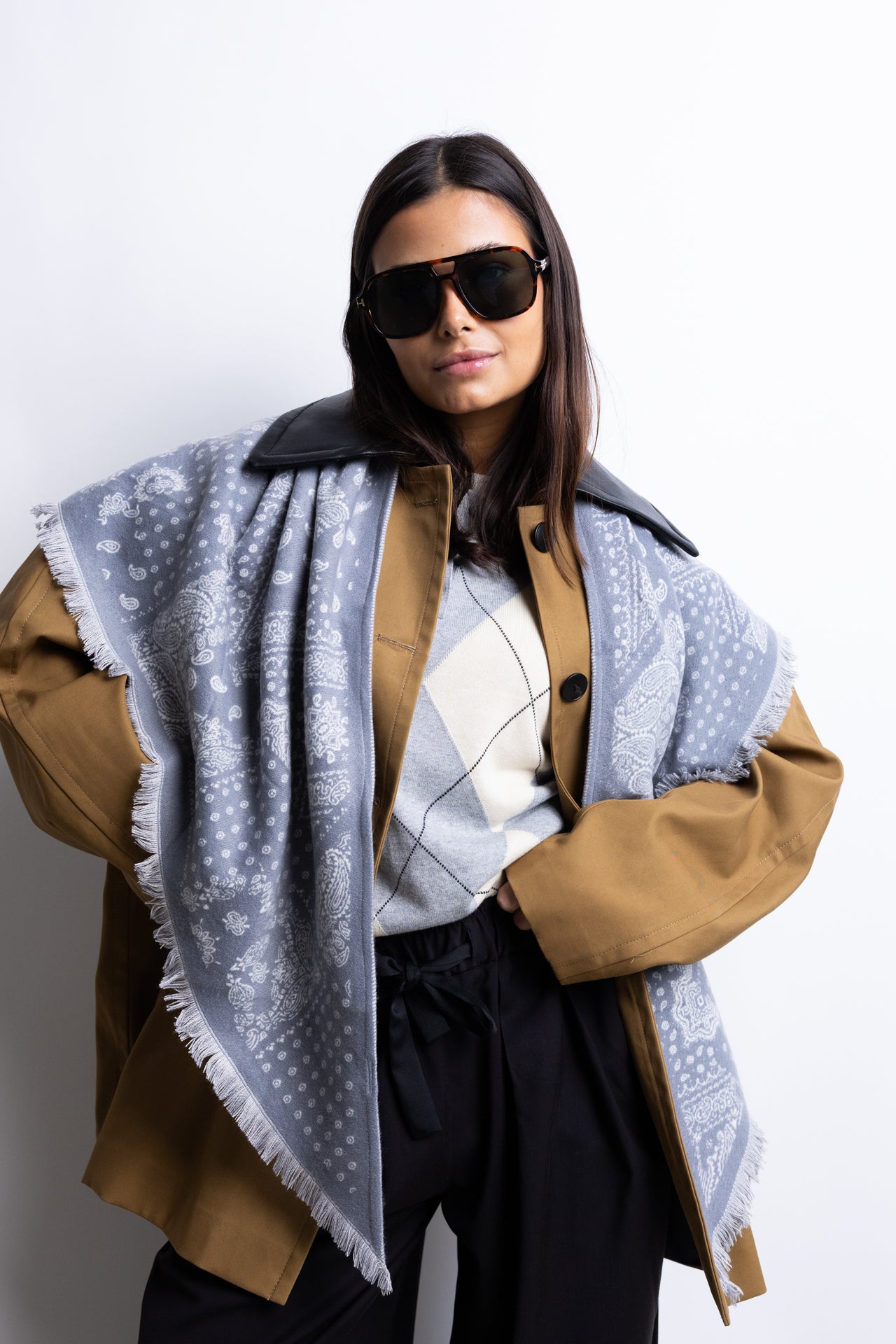 MAXI BANDANA GREY