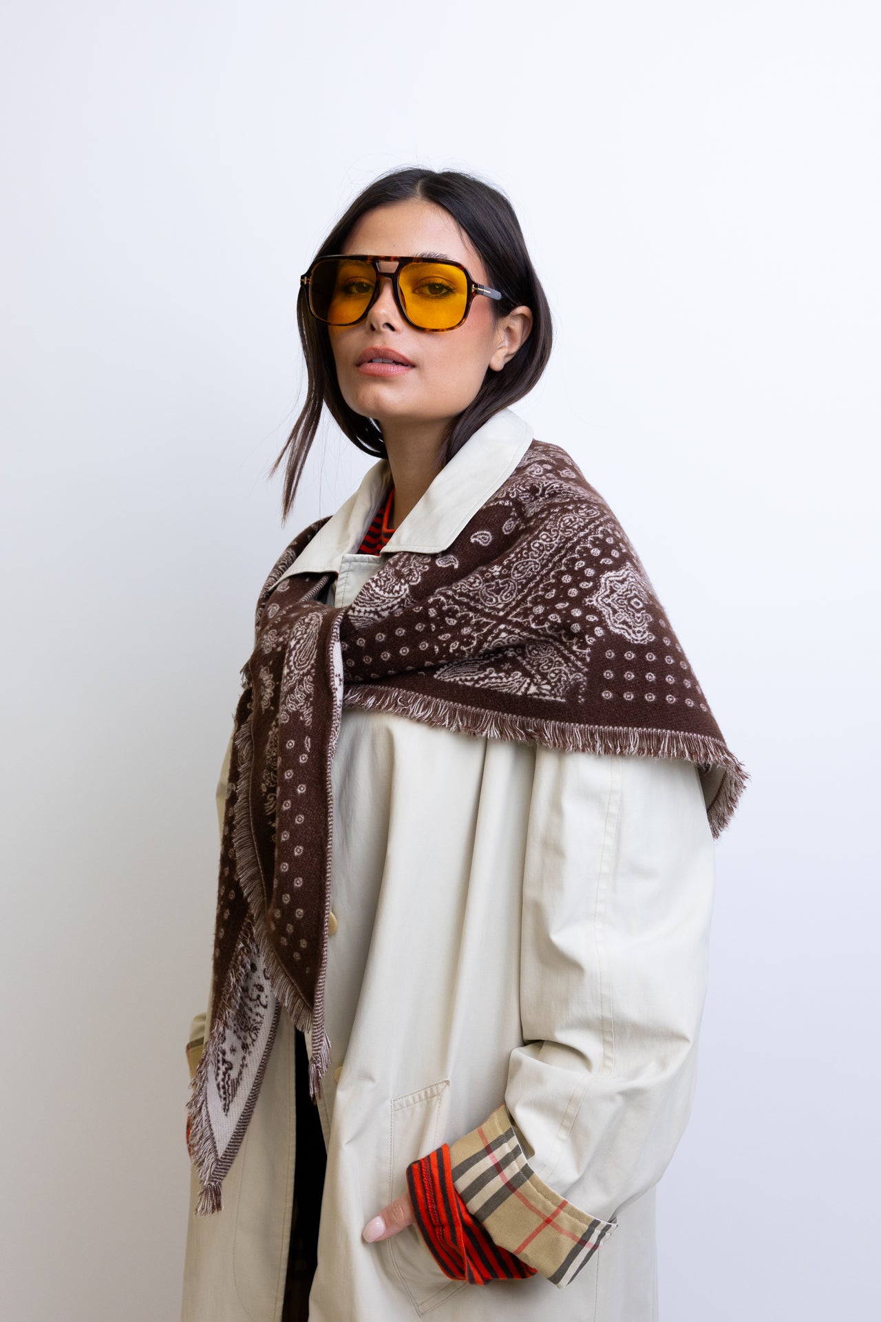 MAXI BANDANA BROWN
