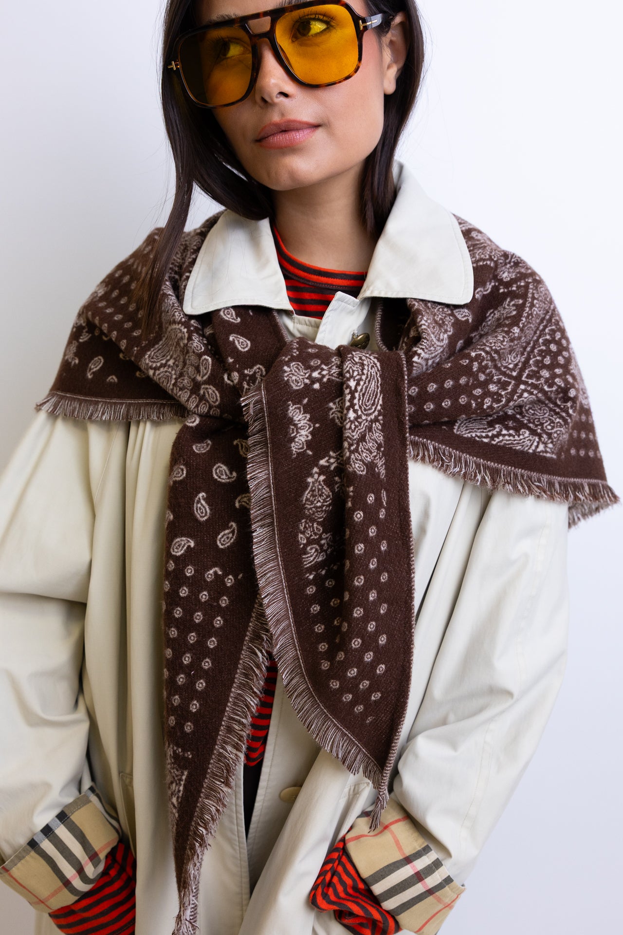 MAXI BANDANA BROWN