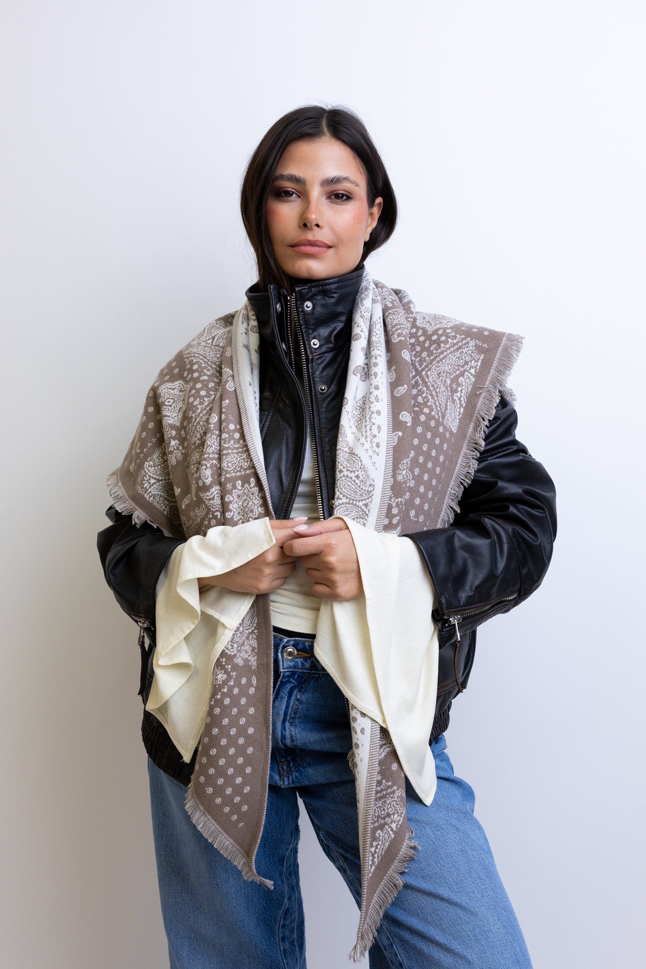 MAXI BANDANA BEIGE