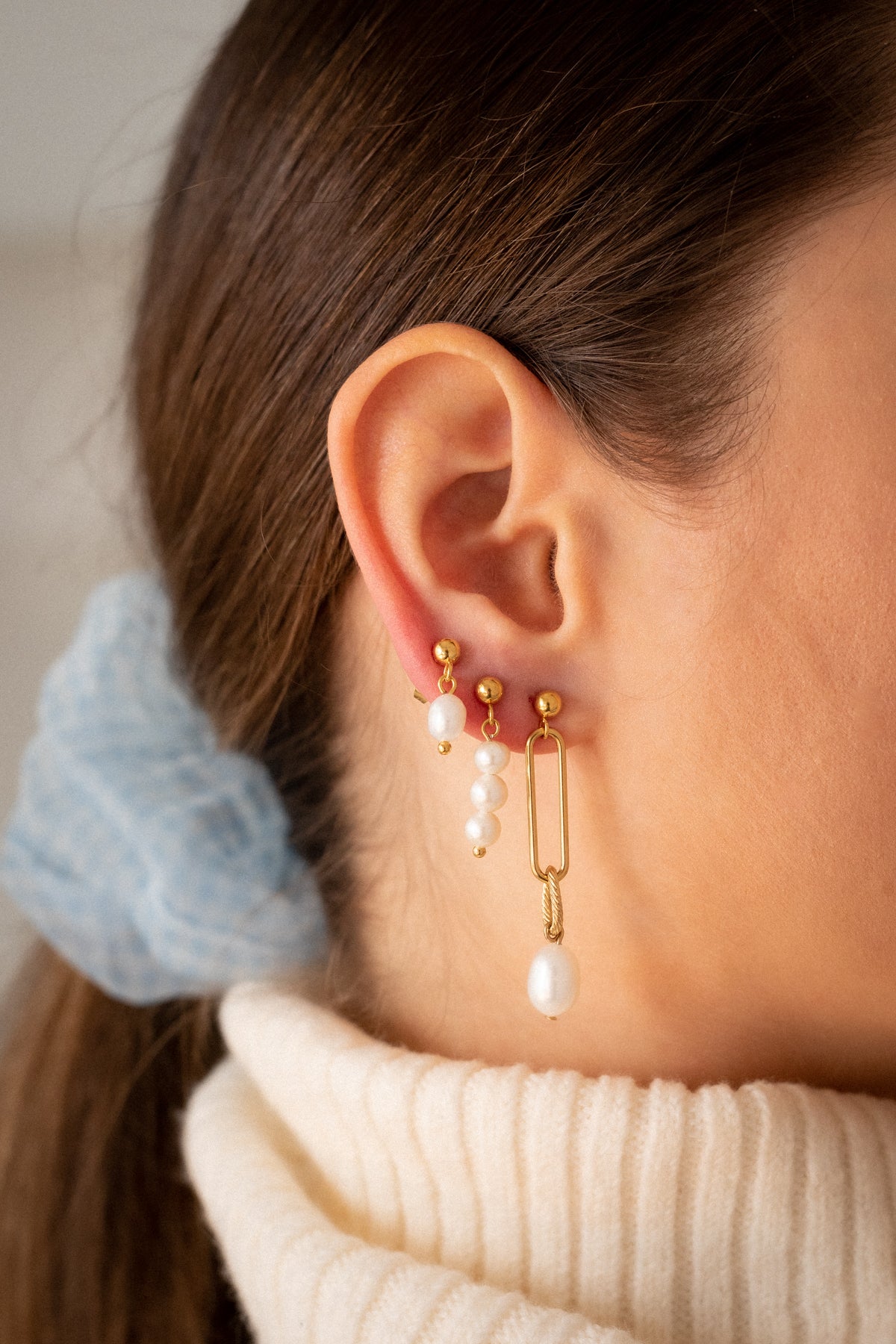 PEARL PENDANT EARRING