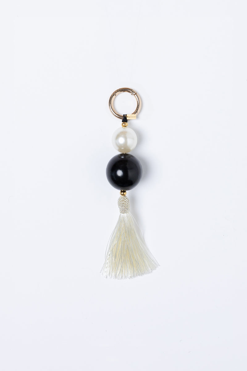 IVORY BAG CHARM WHITE