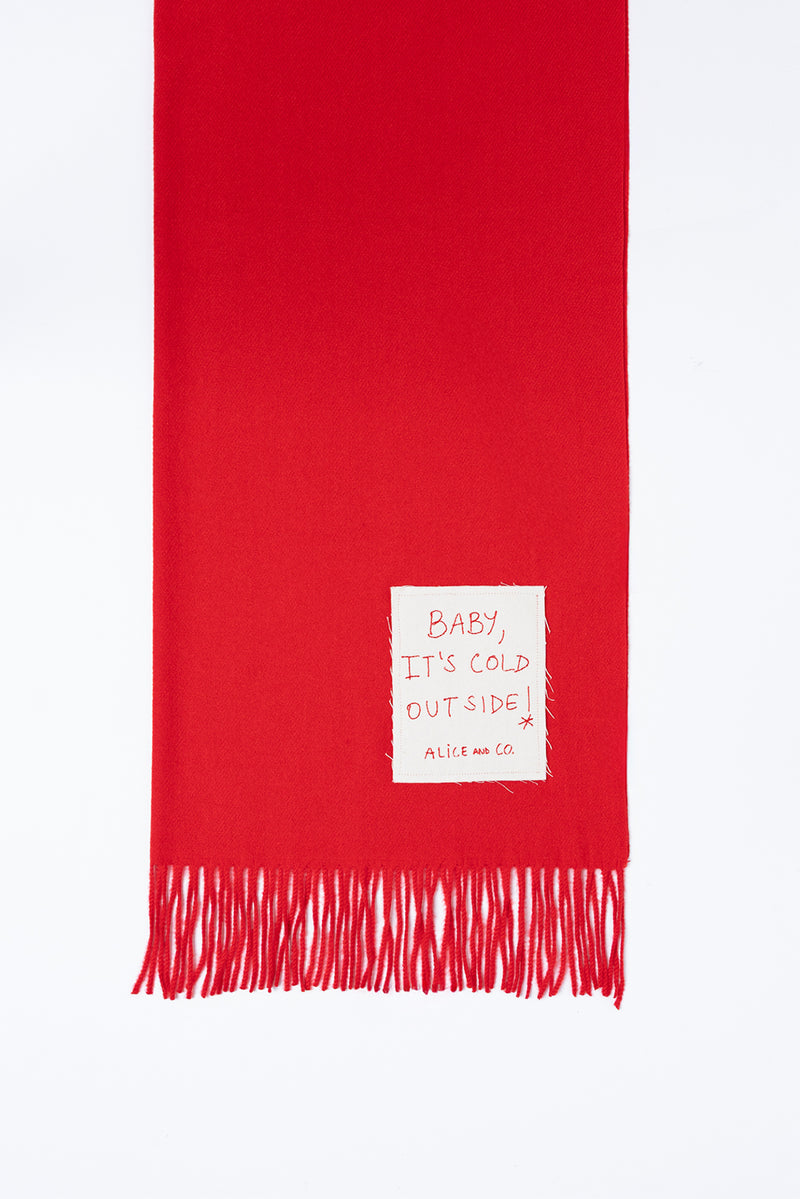 ALICE SCARF RED