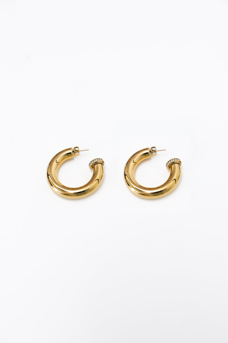 SIMONE HOOPS GOLD