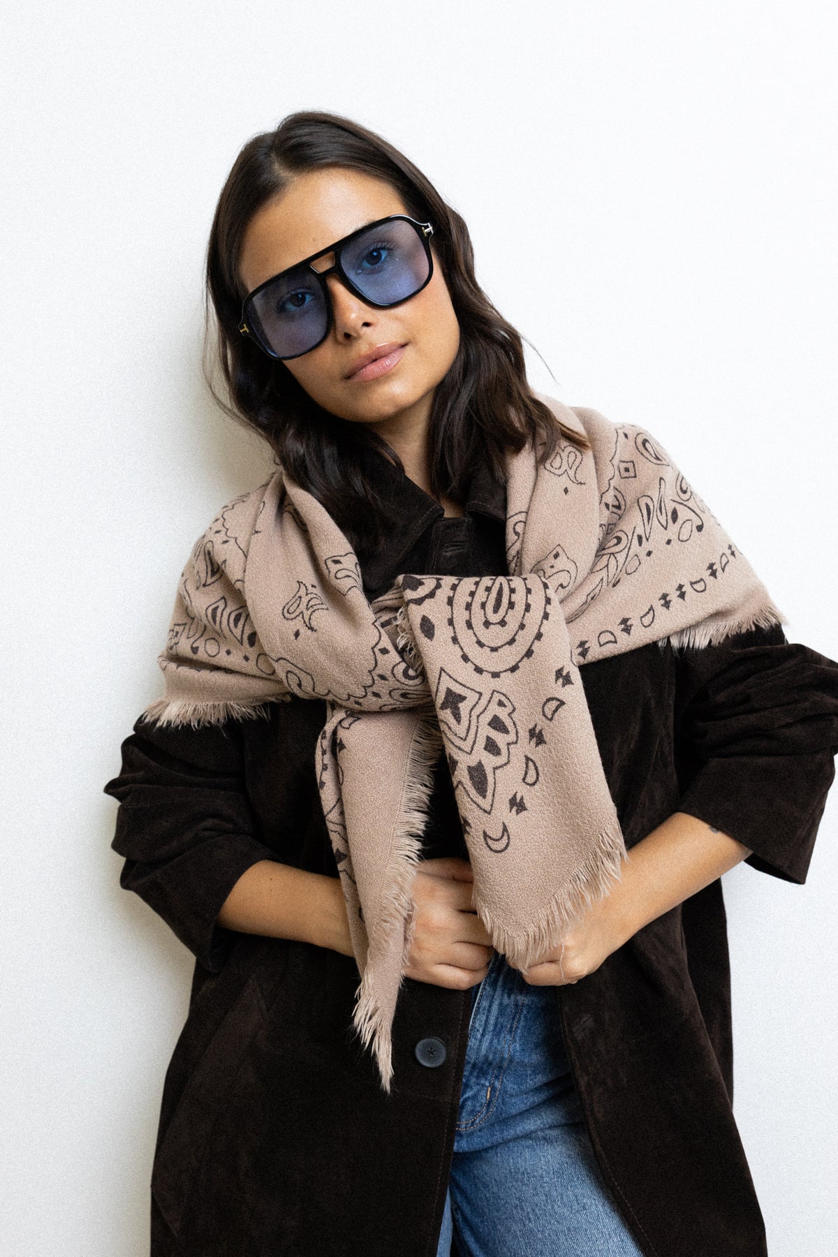 MAXI BANDANA BEIGE