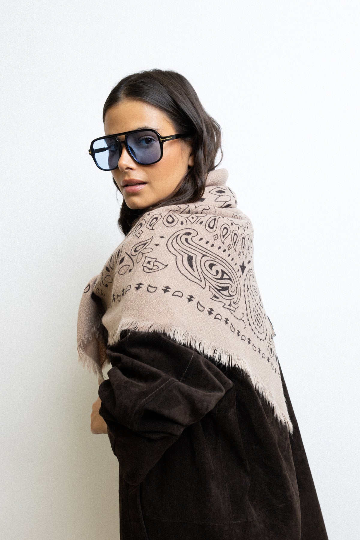MAXI BANDANA BEIGE
