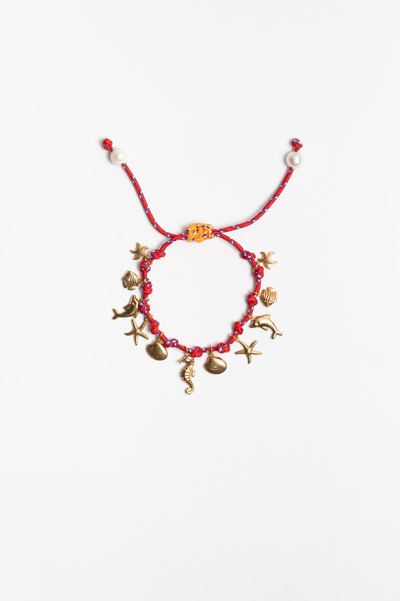 SEA ANKLET RED