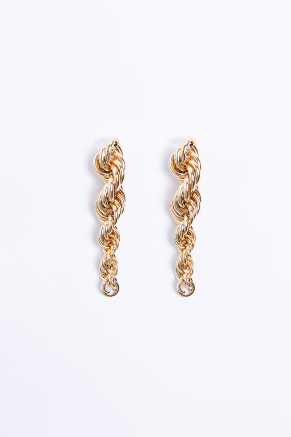 CORD EARRINGS GOLD