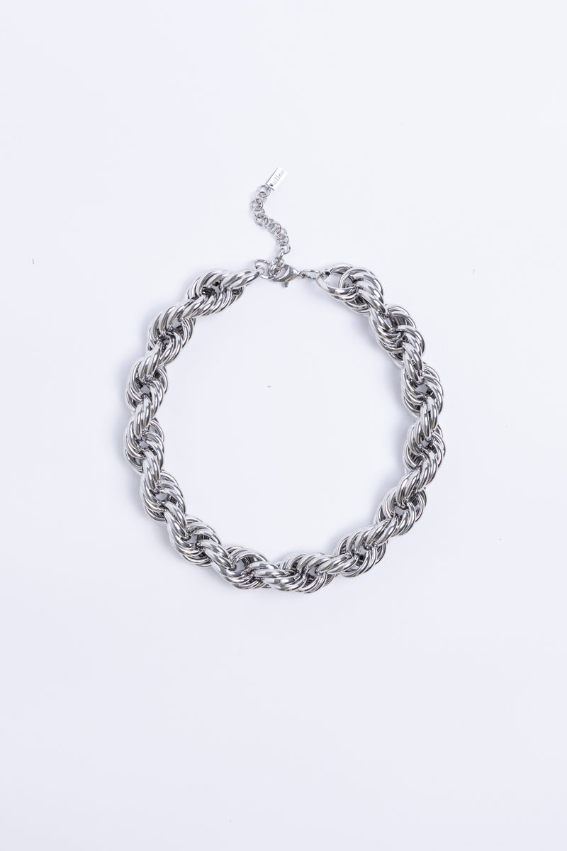 CORD NECKLACE SILVER