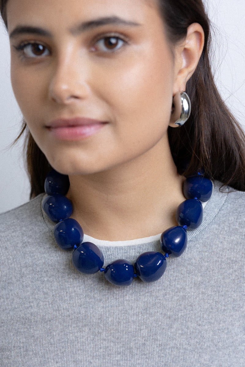 BIG NECKLACE BLUE