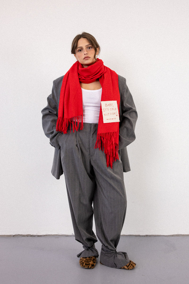 ALICE SCARF RED