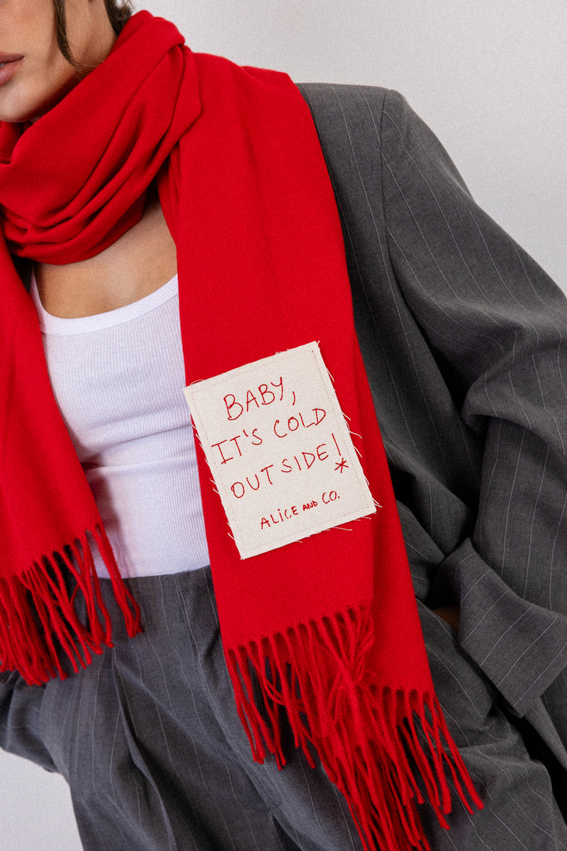 ALICE SCARF RED