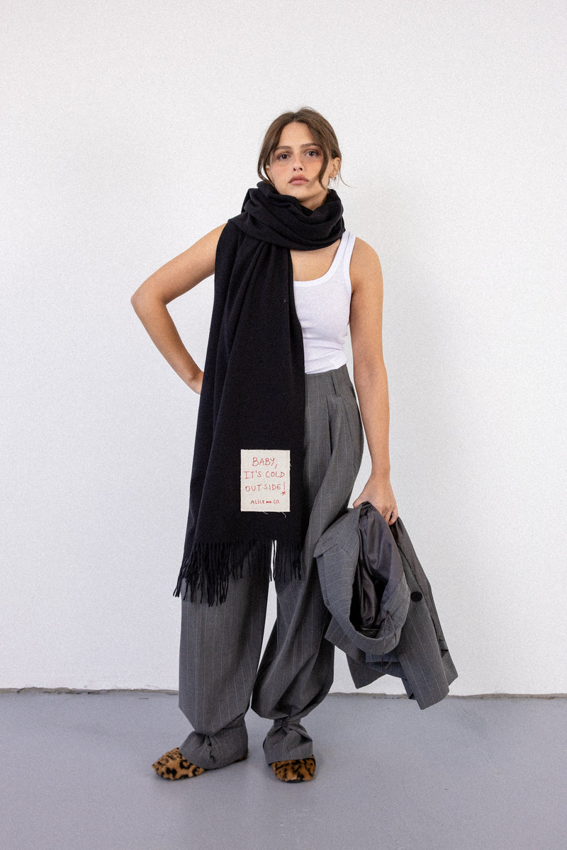 ALICE SCARF BLACK