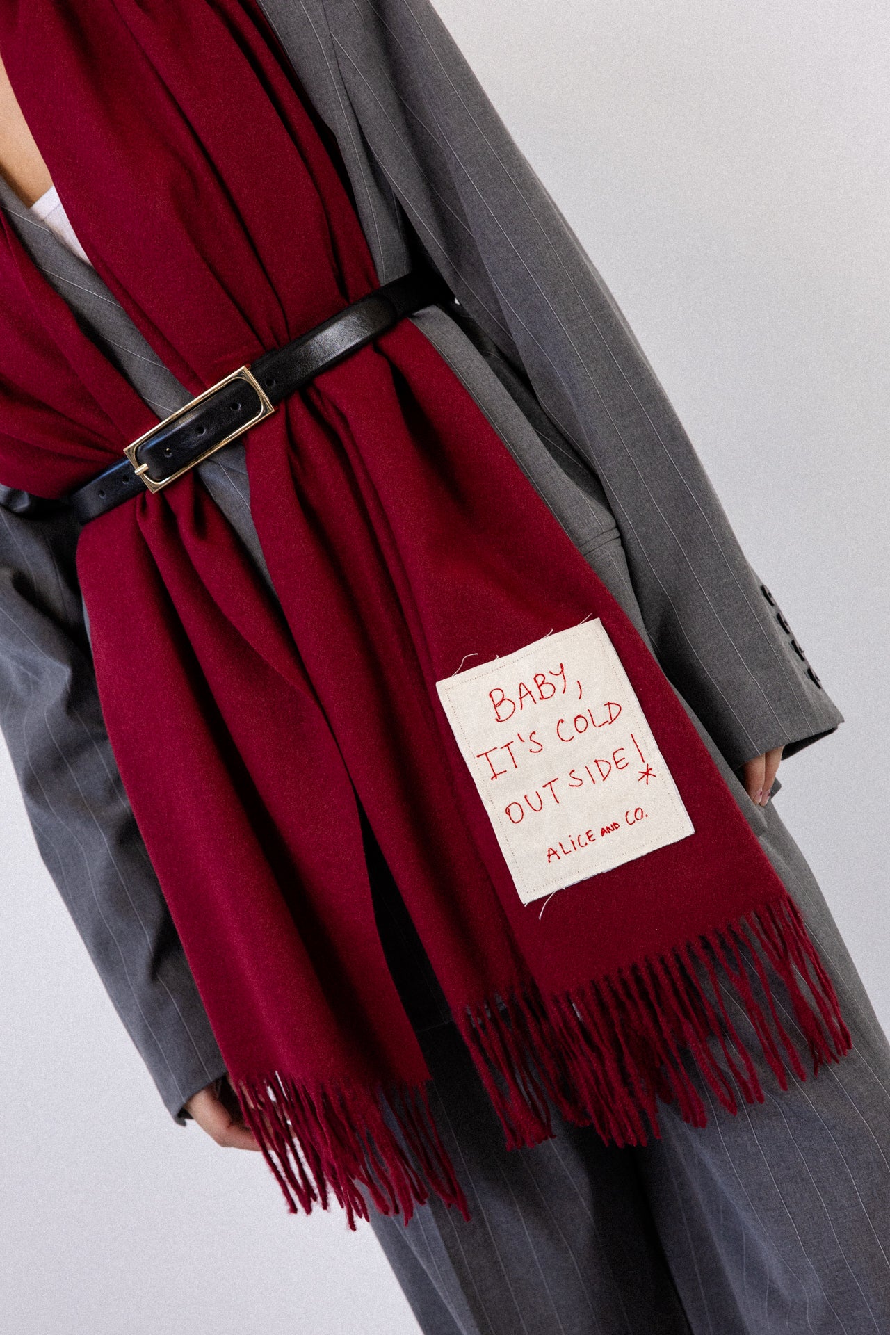 ALICE SCARF BORDEAUX