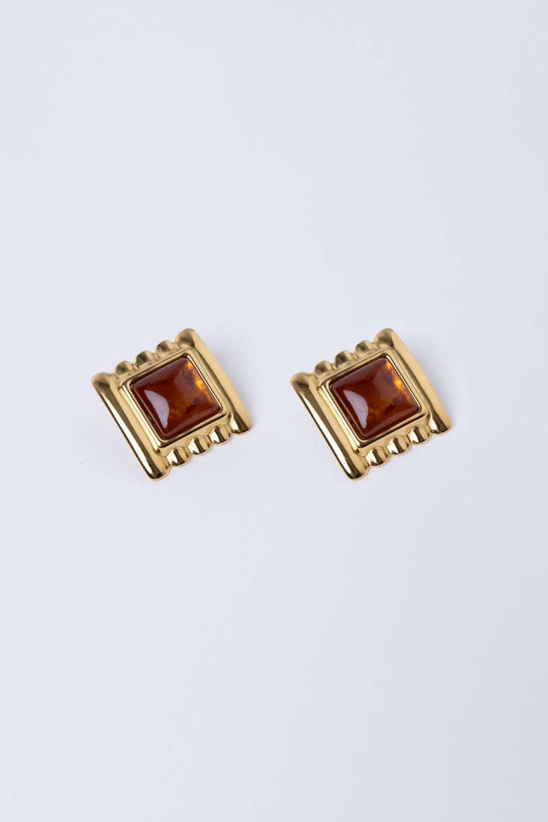 MOLLY EARRINGS COFFEE