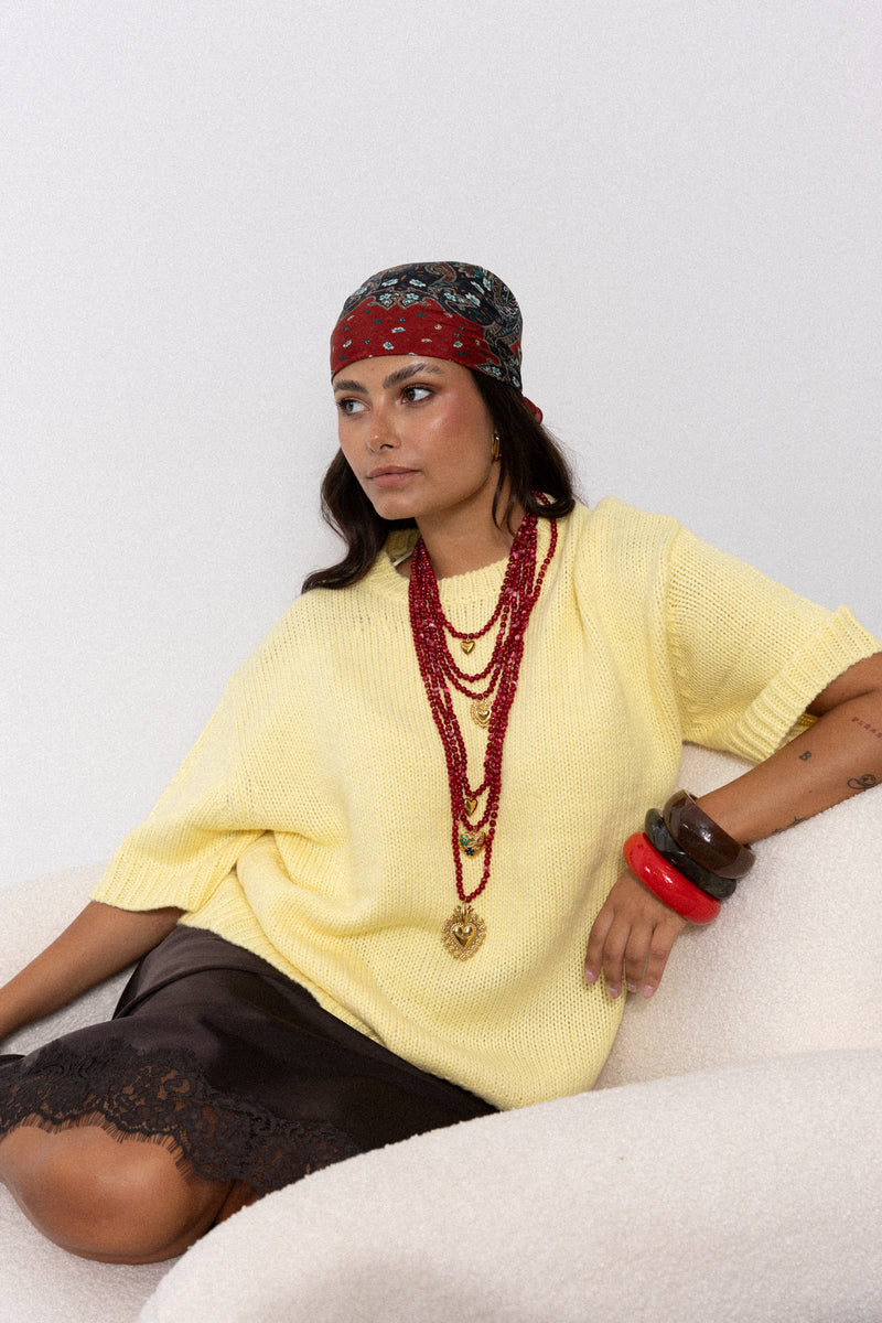 MOLLY NECKLACE BORDEAUX