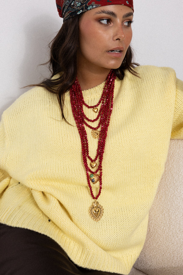 MOLLY NECKLACE BORDEAUX