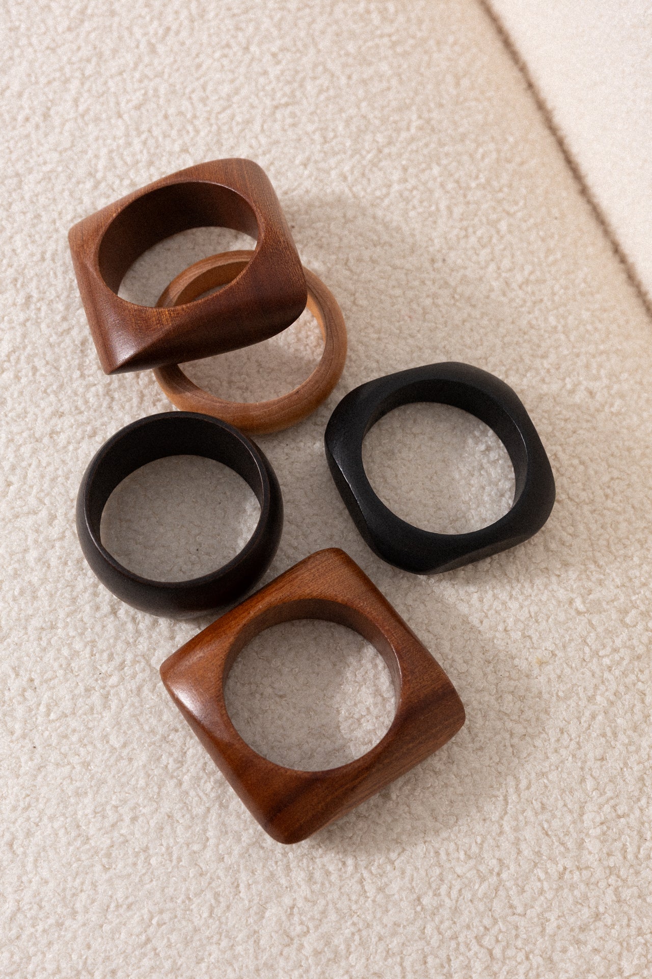 WOODEN TRIO CUFF
