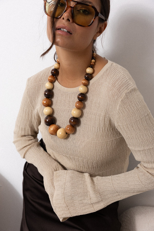 GRAND WOOD NECKLACE
