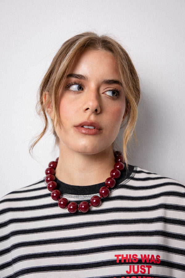 GRAND NECKLACE BORDEAUX