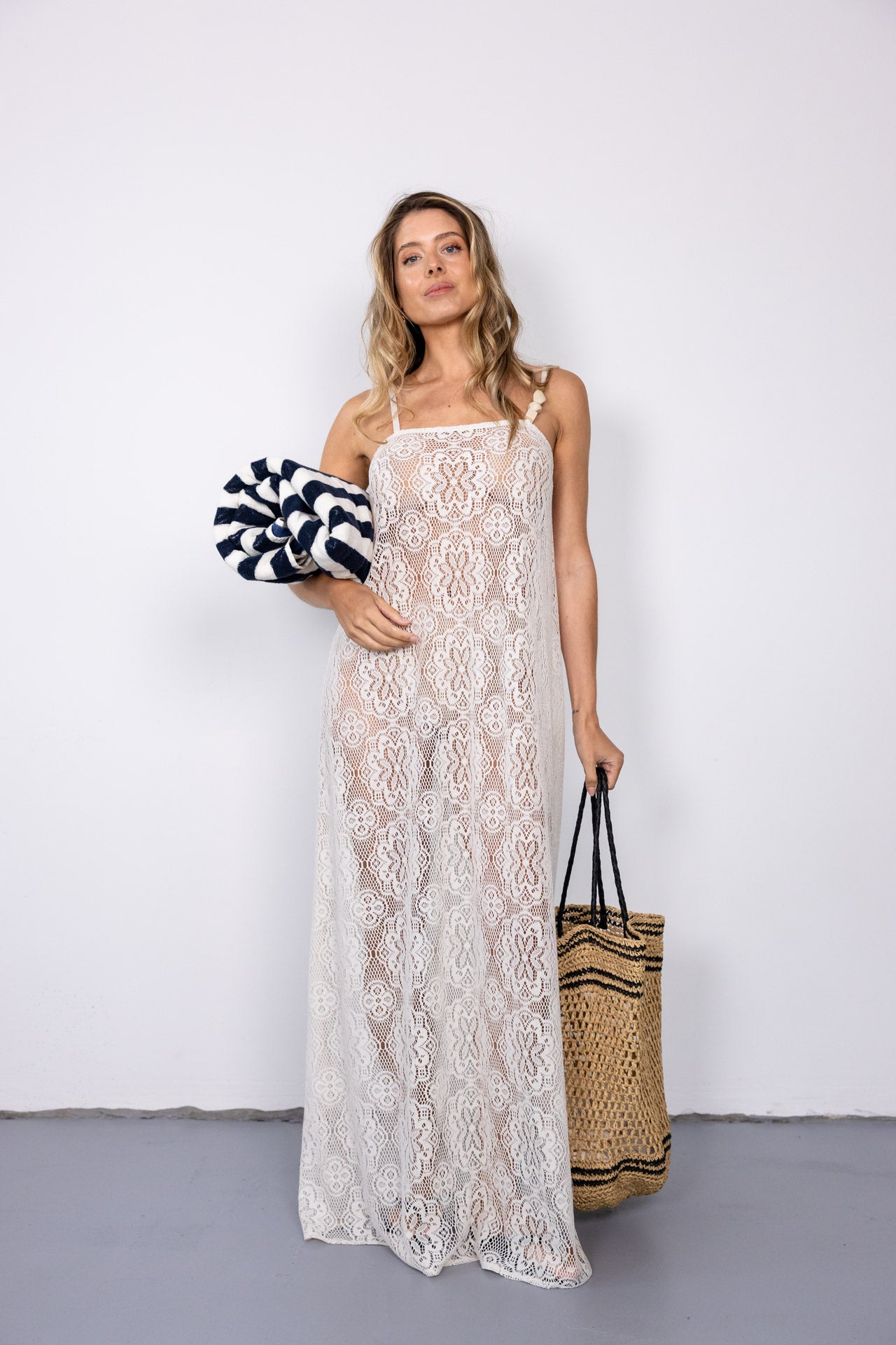 ROSETTE MAXI DRESS