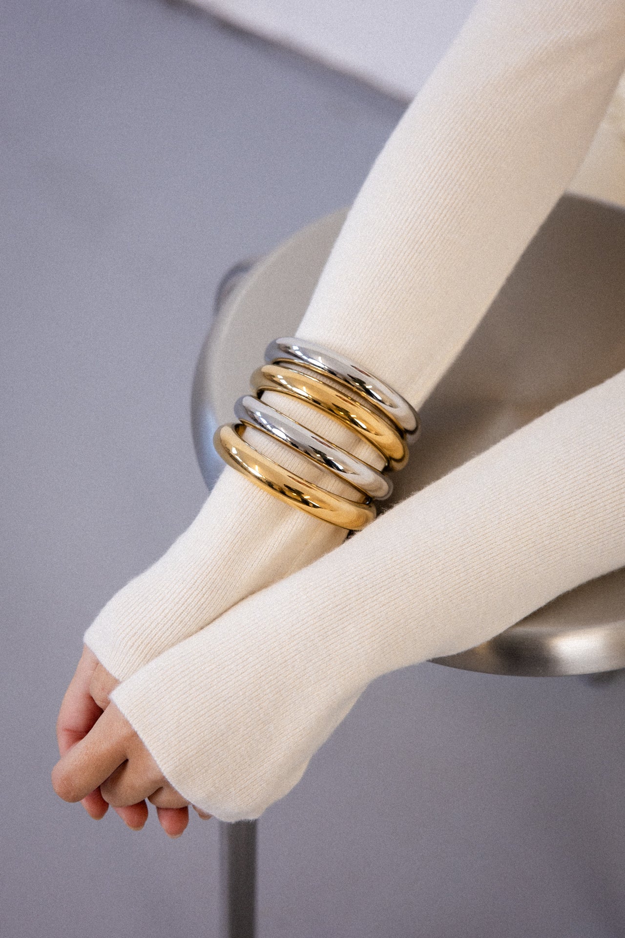 BLOW BANGLE SILVER