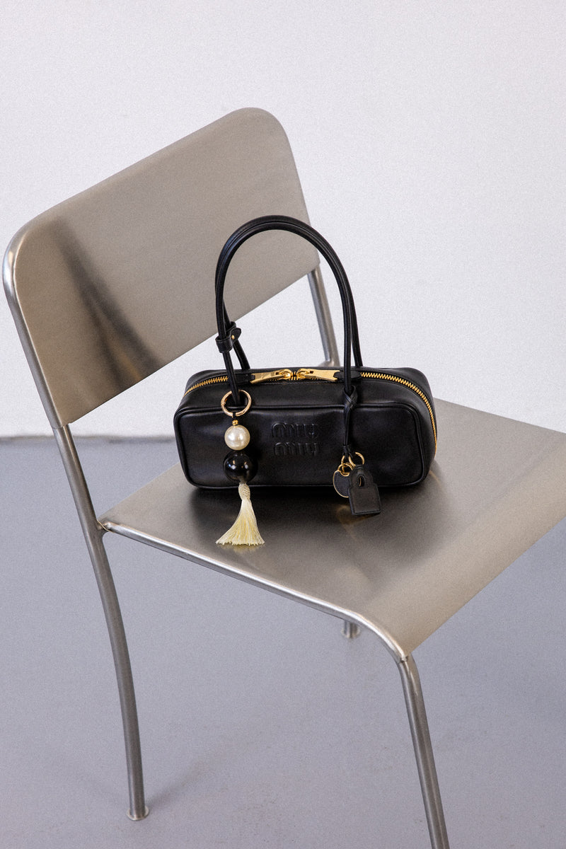 IVORY BAG CHARM BLACK