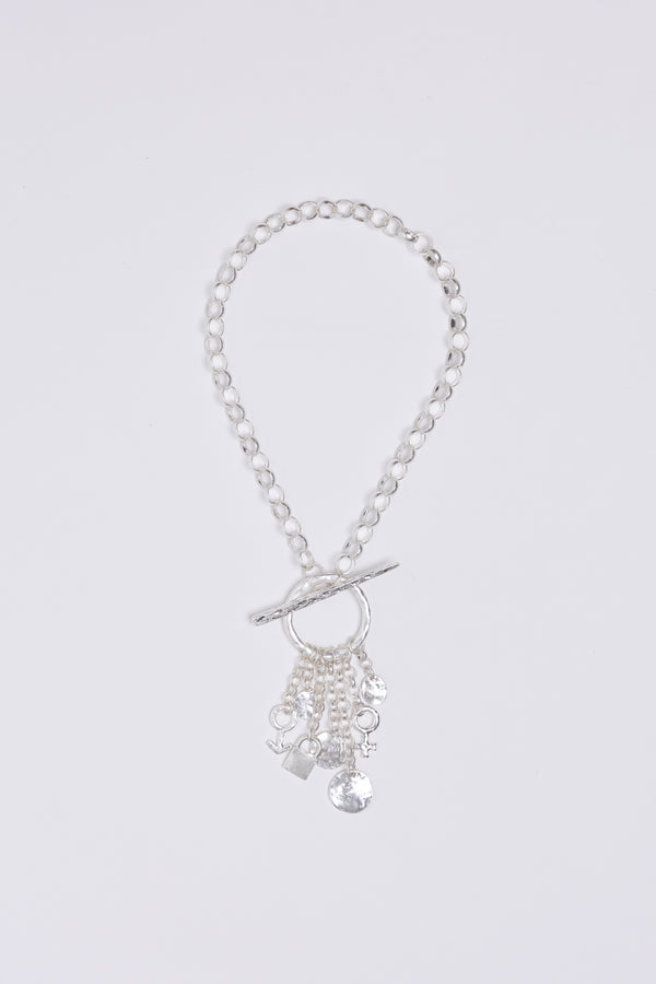 TOGGLE NECKLACE SILVER