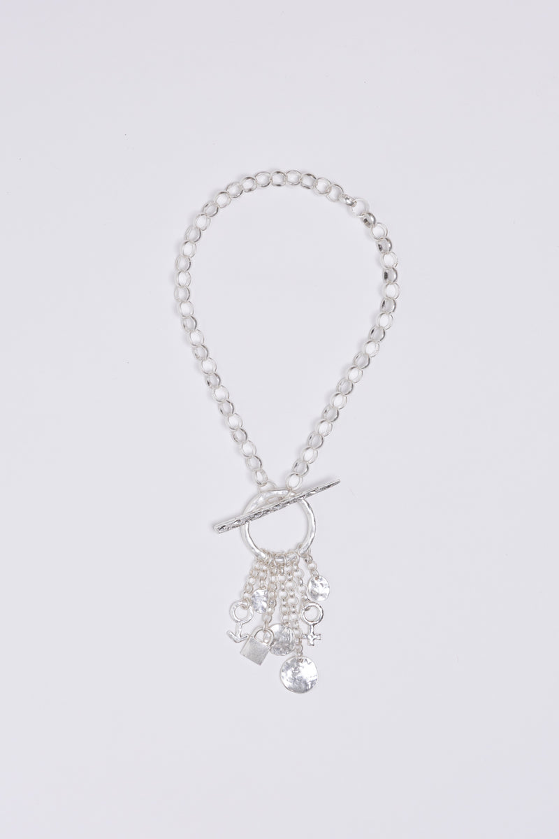 TOGGLE NECKLACE SILVER