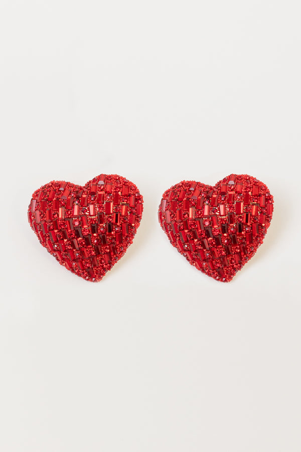 PUFFY HEART EARRINGS
