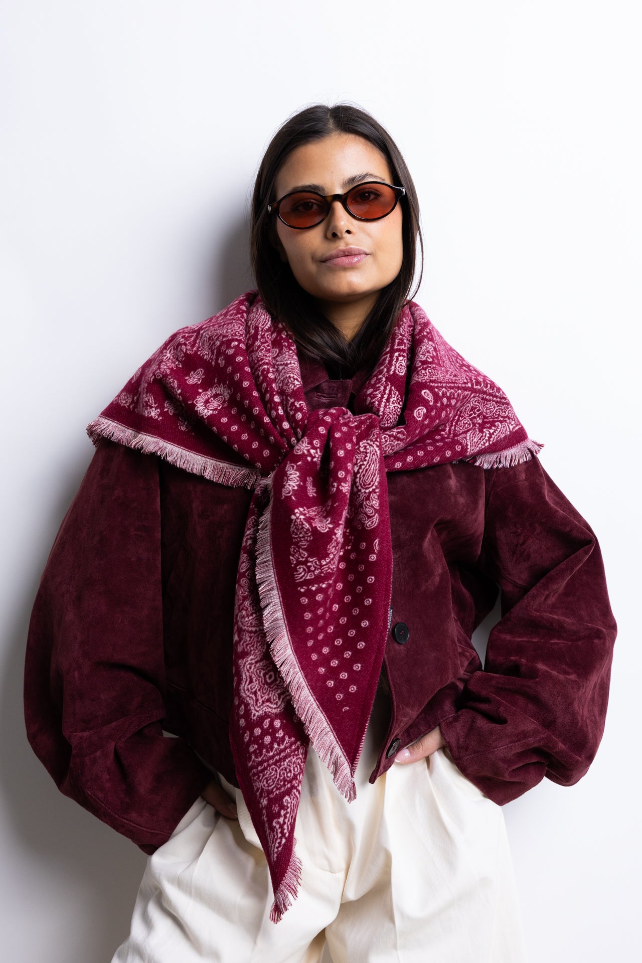 MAXI BANDANA BORDEAUX