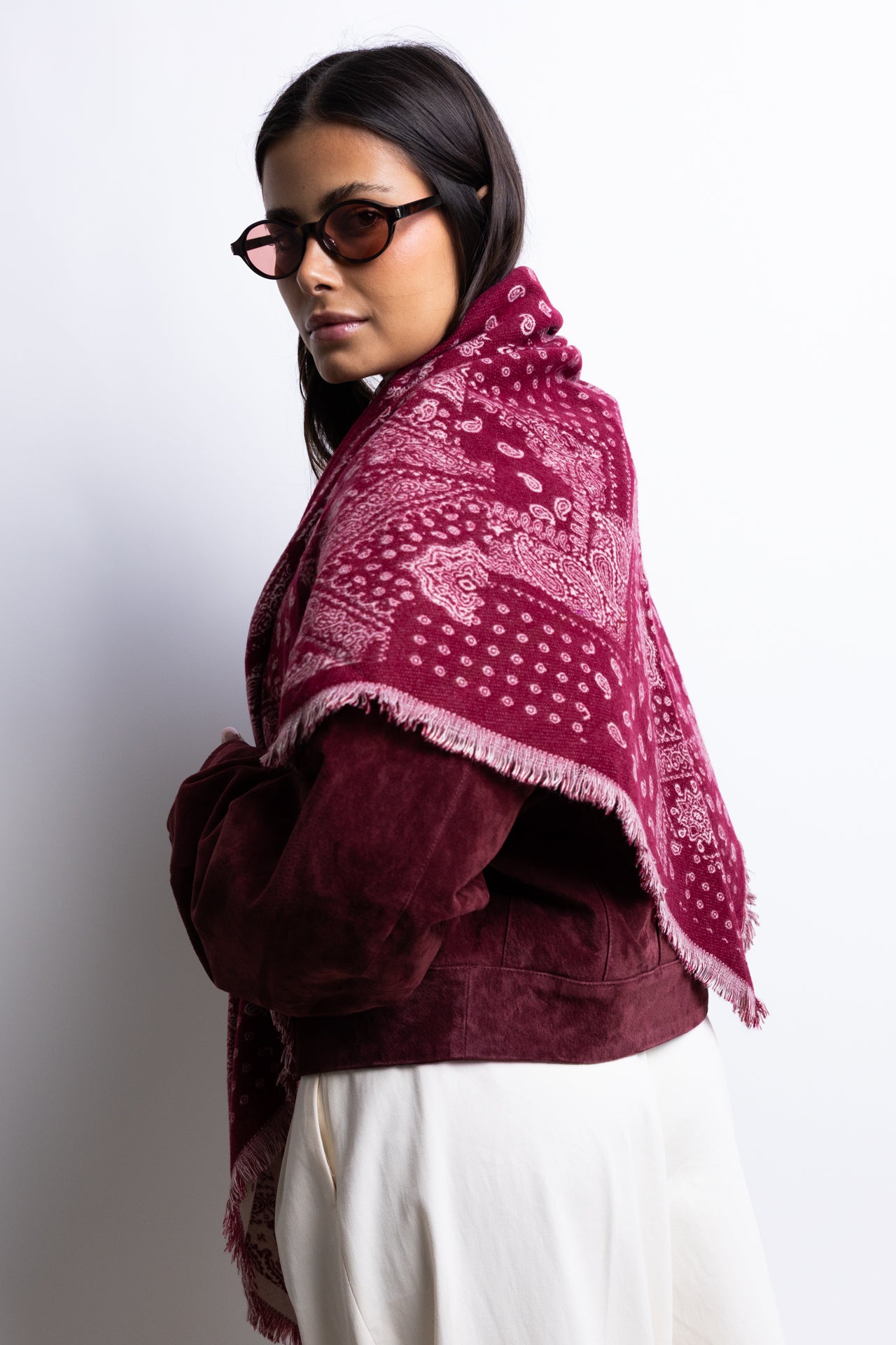 MAXI BANDANA BORDEAUX