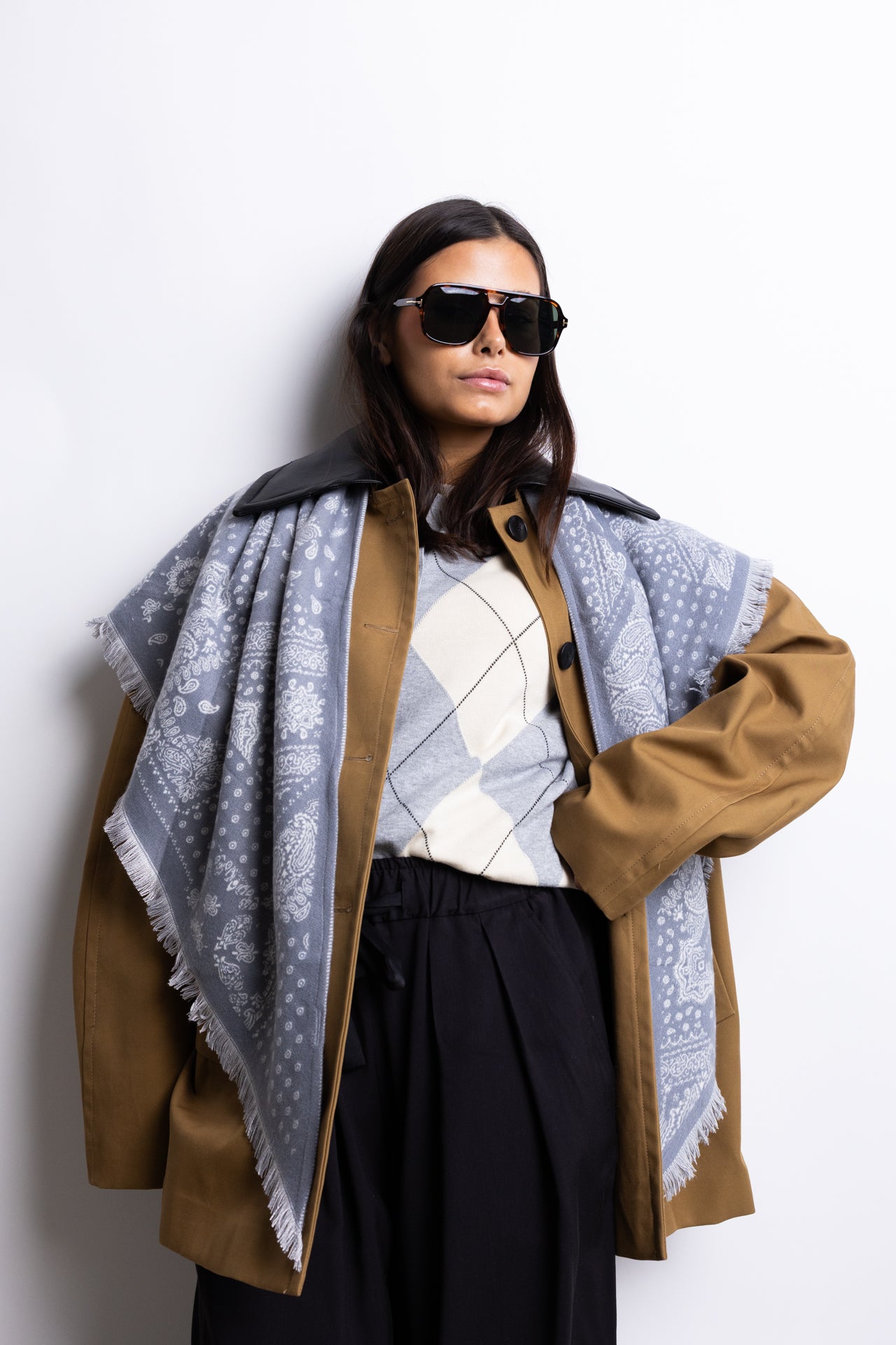 MAXI BANDANA GREY