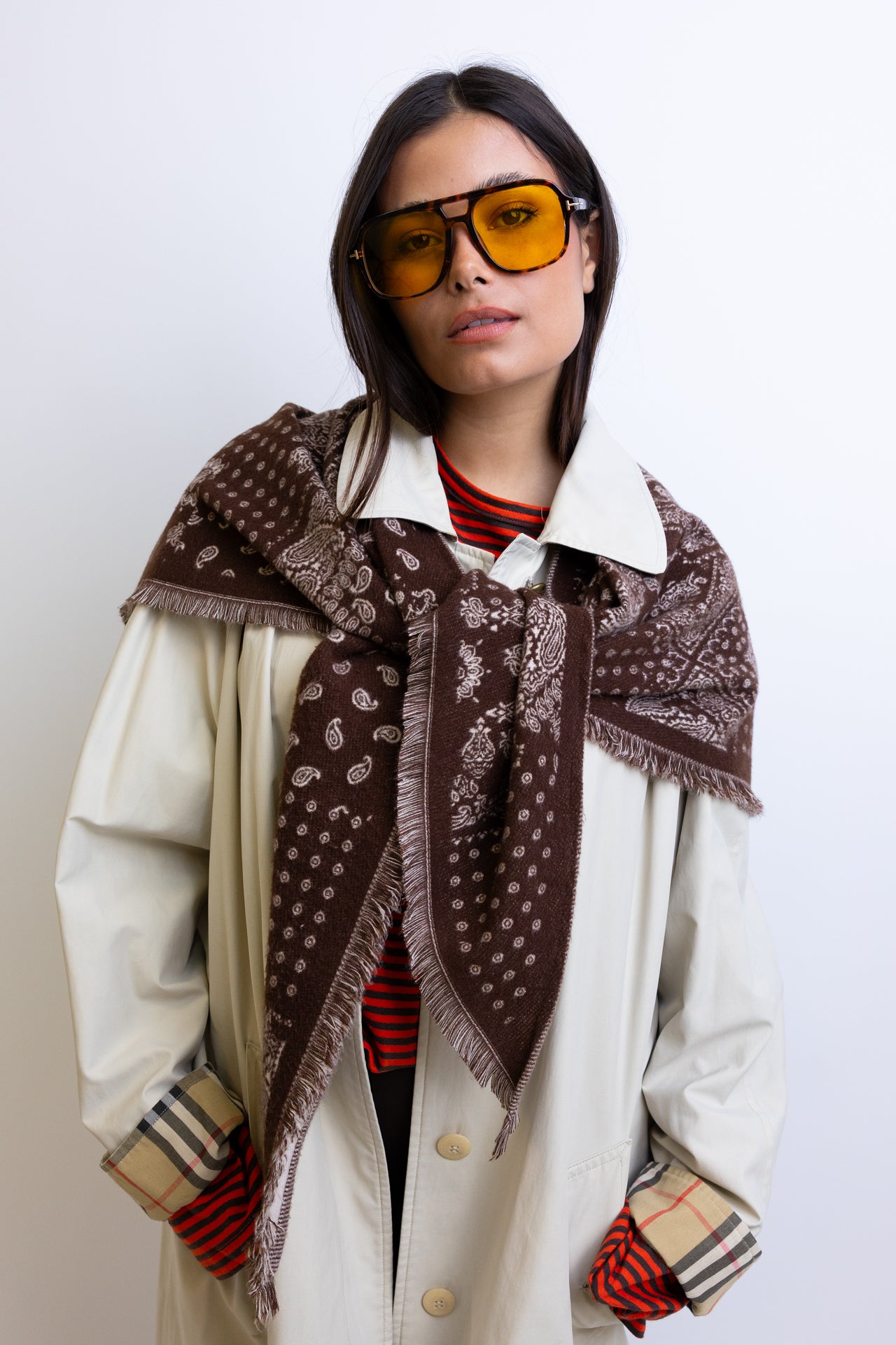 MAXI BANDANA BROWN