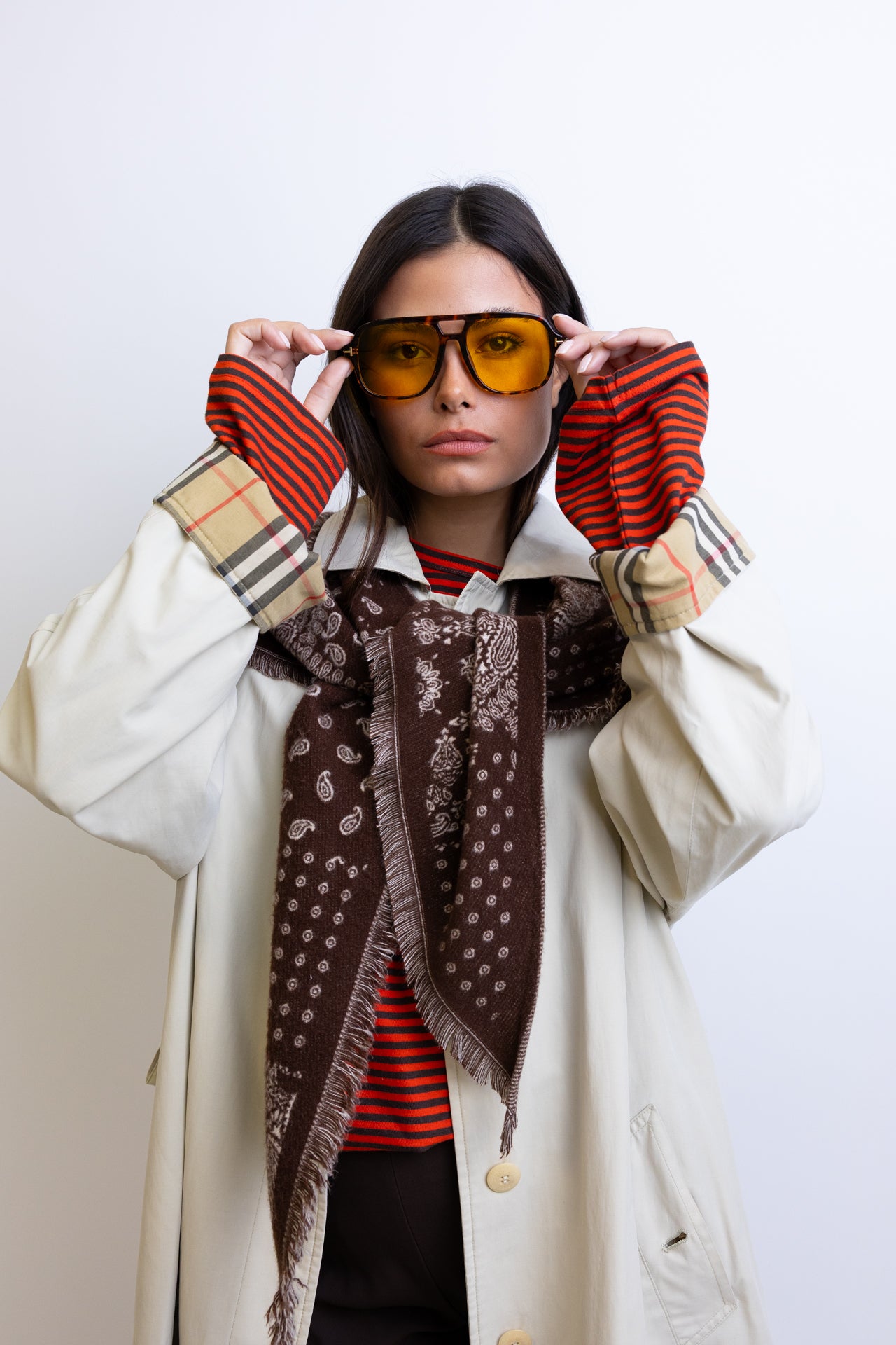 MAXI BANDANA BROWN
