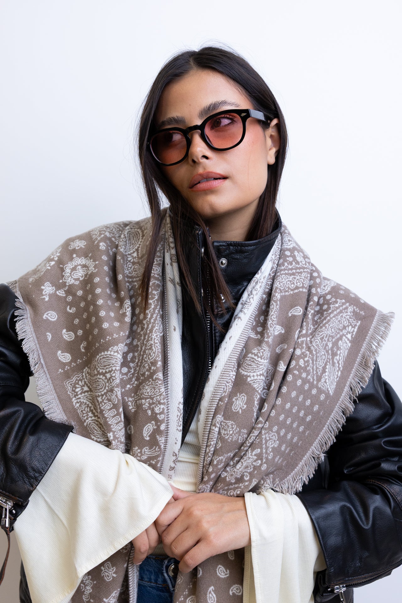 MAXI BANDANA BEIGE