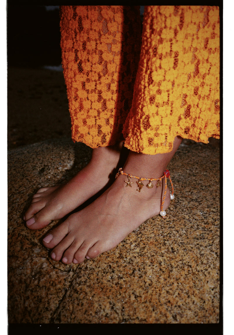 SEA ANKLET ORANGE