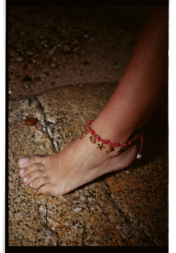 SEA ANKLET RED