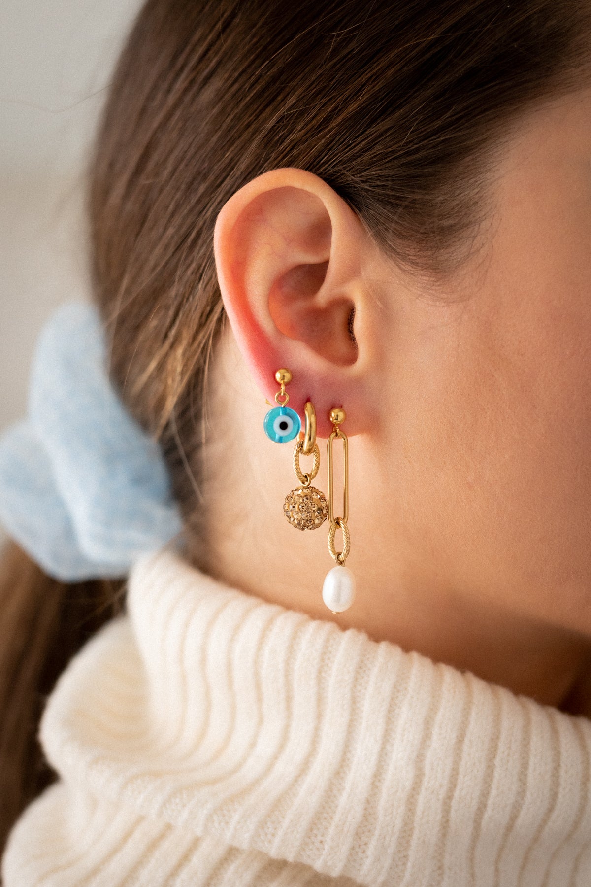 PEARL PENDANT EARRING