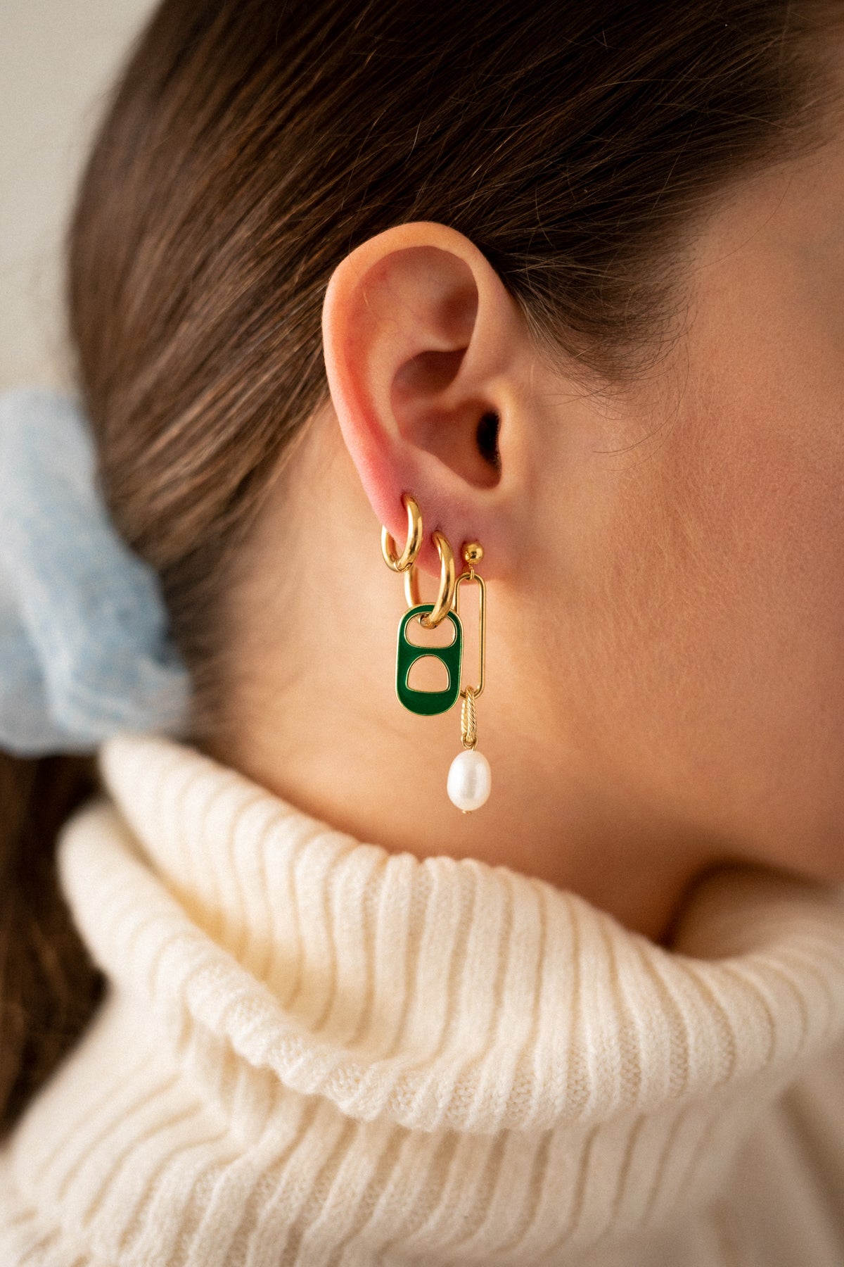 PEARL PENDANT EARRING